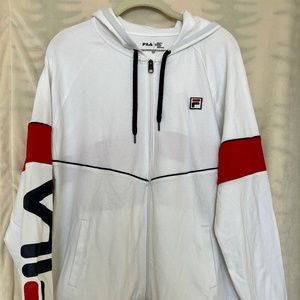 Fila Women zippered jacked with hood Medium NWT
